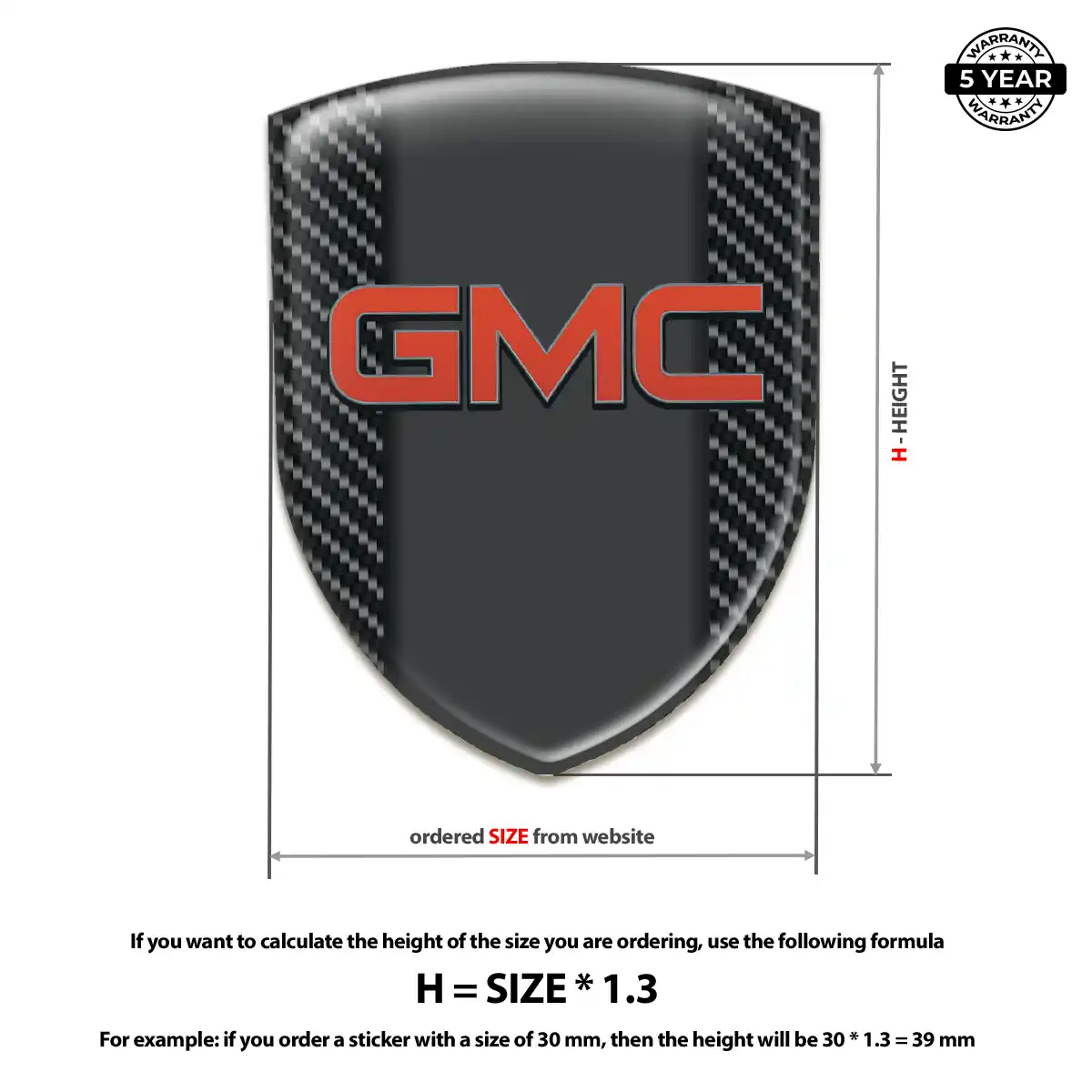GMC Logo Sticker Deluxe Edition