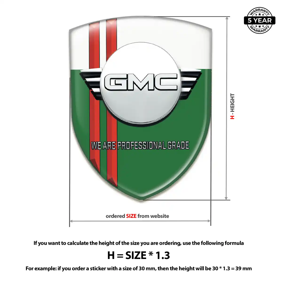 GMC Logo Sticker Elite Edition