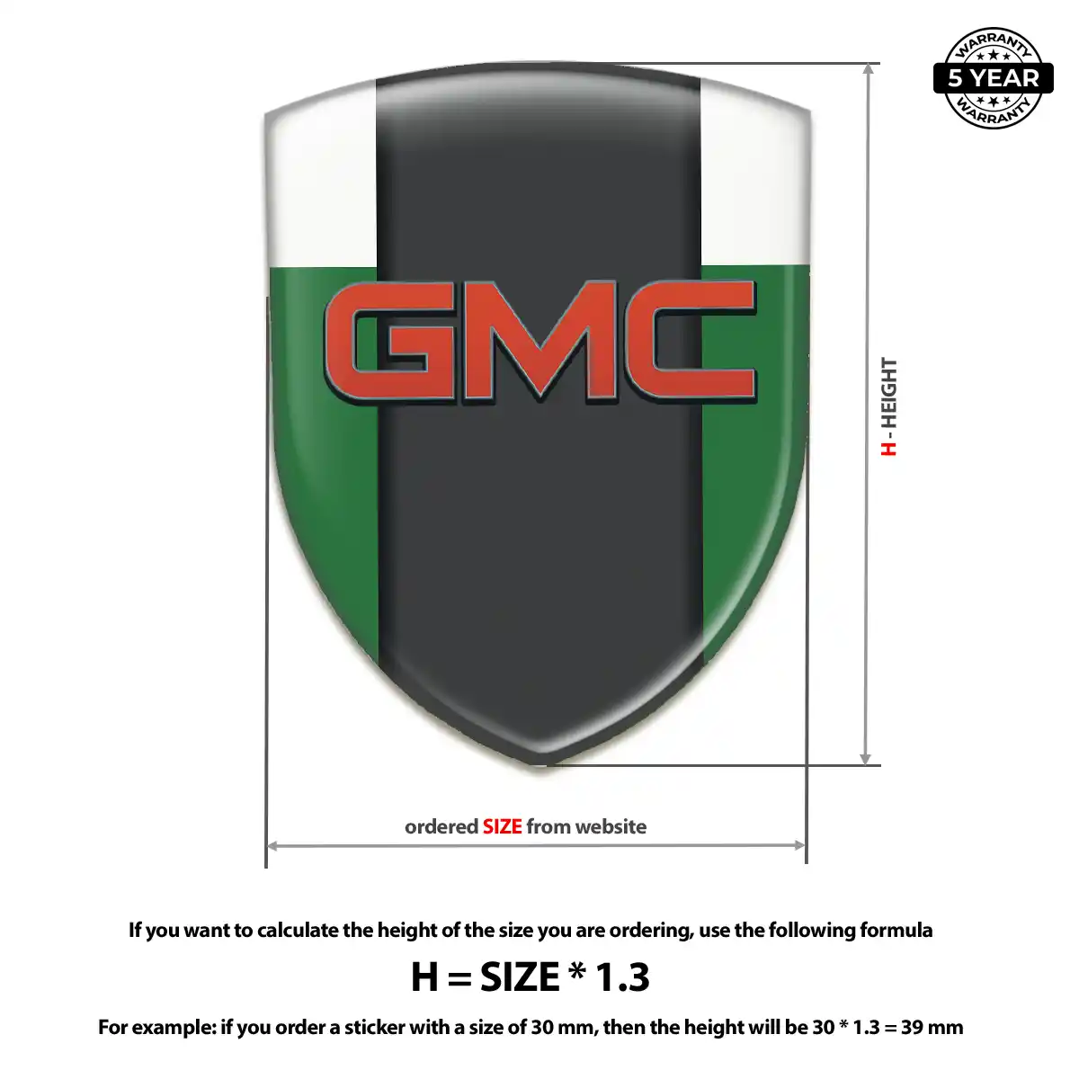 GMC Logo Sticker Interior Luxe