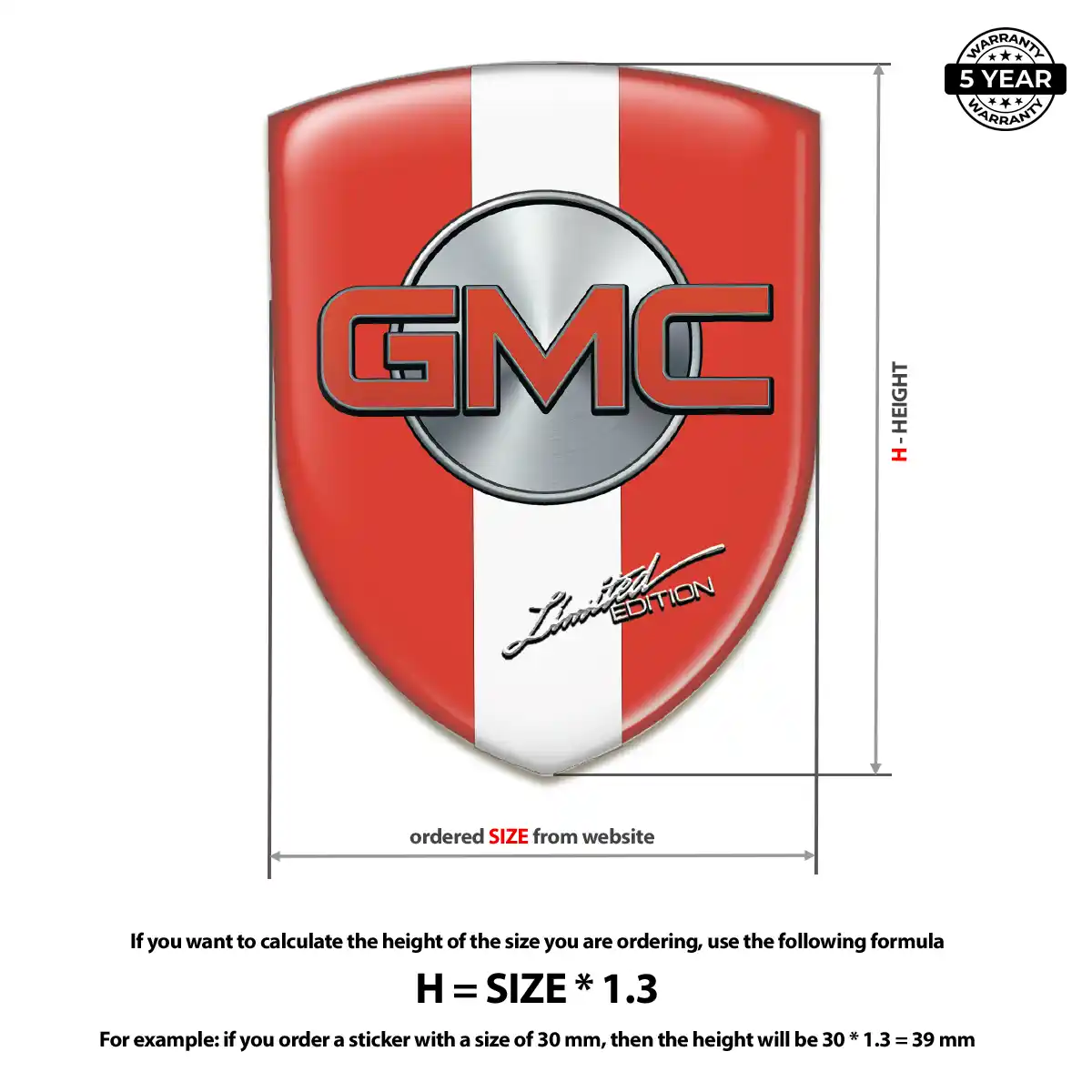 GMC Logo Sticker Noble Edition