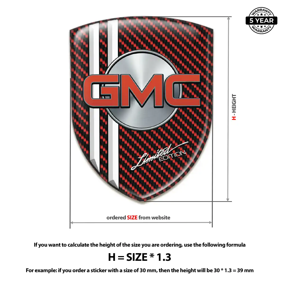 GMC Logo Sticker Opulent Line