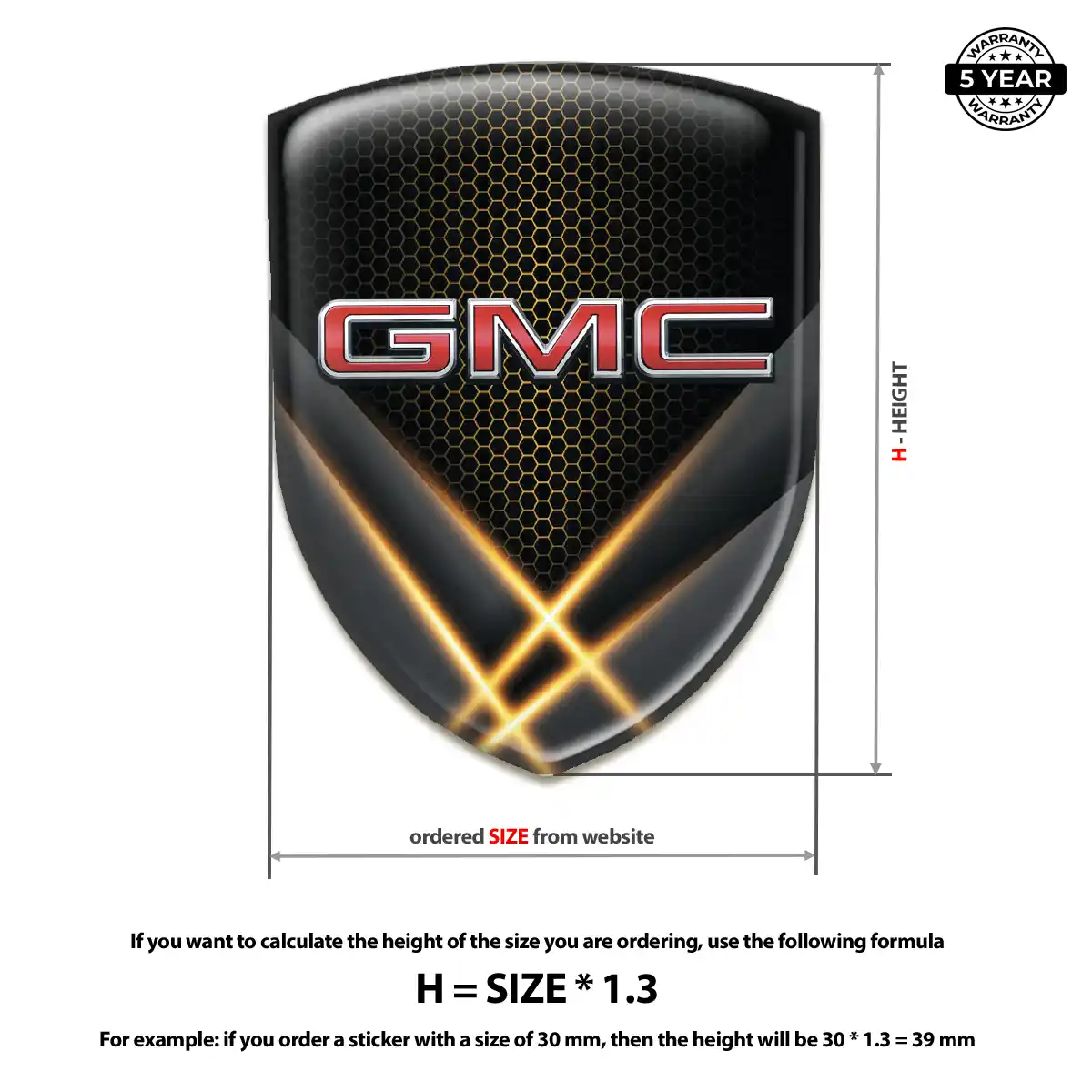GMC Logo Sticker Prestige Line