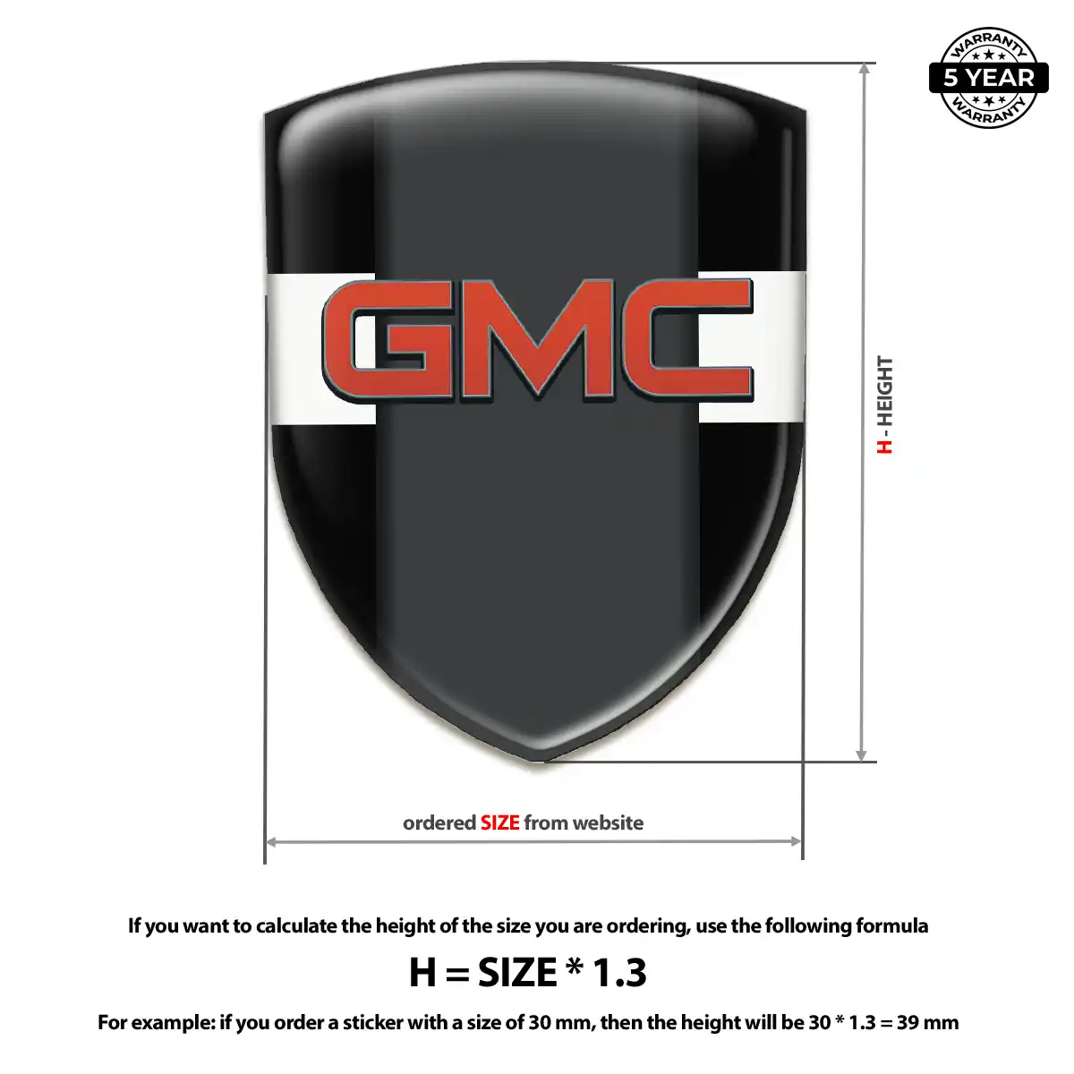 GMC Logo Sticker Signature Grade