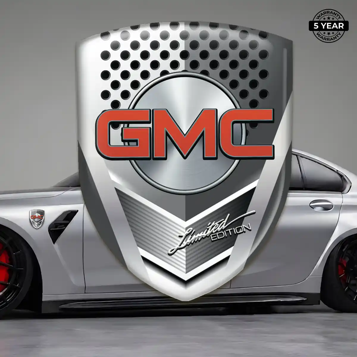 GMC Polyurethane Domed Sticker Interior Luxe