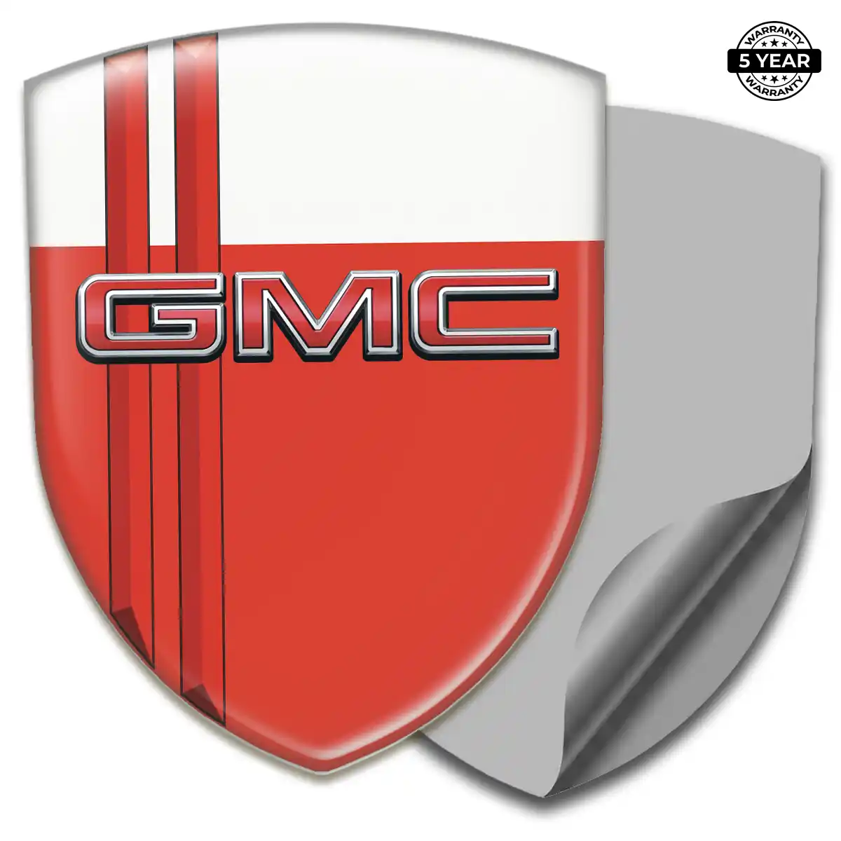 GMC Polyurethane Domed Sticker Refined Design
