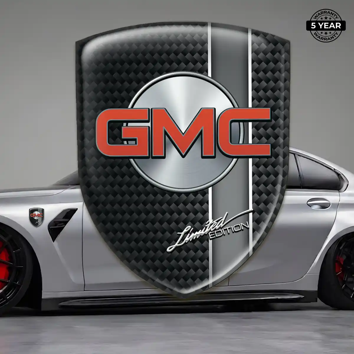 GMC Polyurethane Domed Sticker Signature Grade