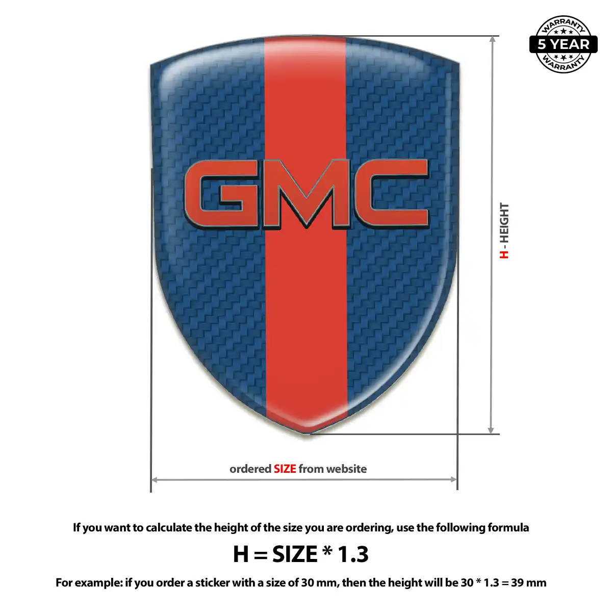 GMC Resin Domed Sticker Exclusive Series