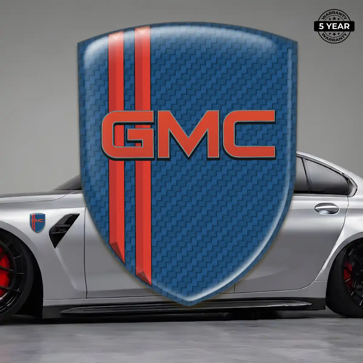 GMC Resin Domed Sticker Sleek Style