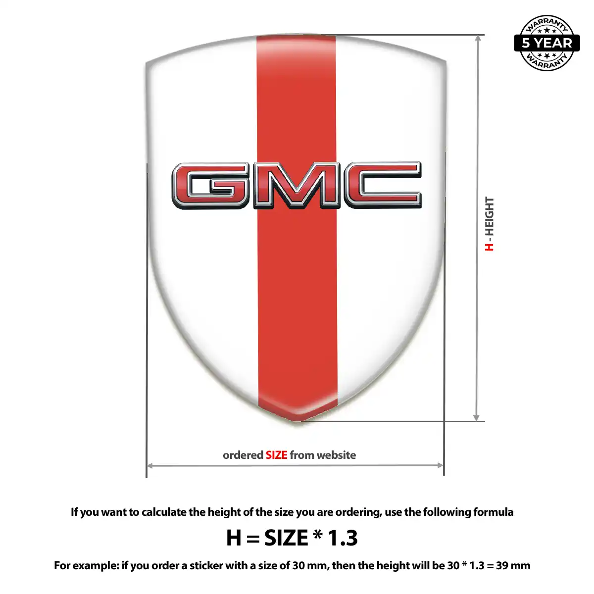 GMC Resin Domed Sticker Superior Craft