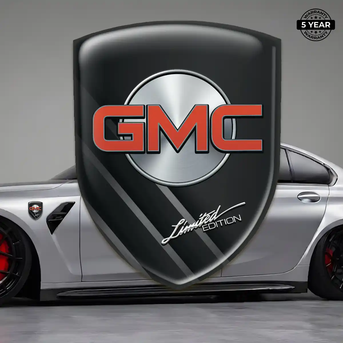 GMC Resin Emblem Sticker Premium Dome
