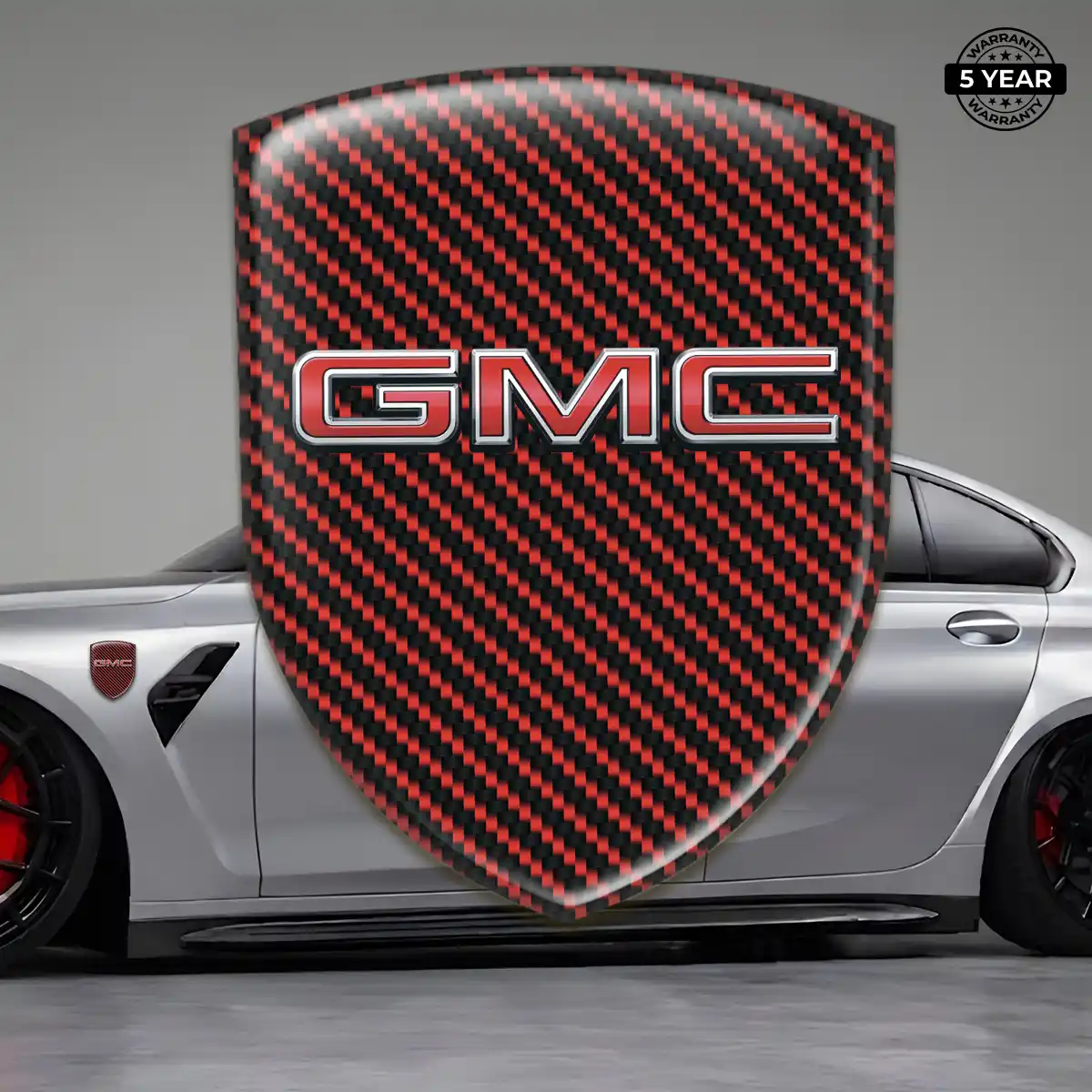 GMC Resin Emblem Sticker Sleek Style