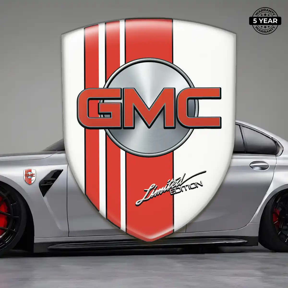 GMC Self Adhesive Emblem Sticker Premium Dome