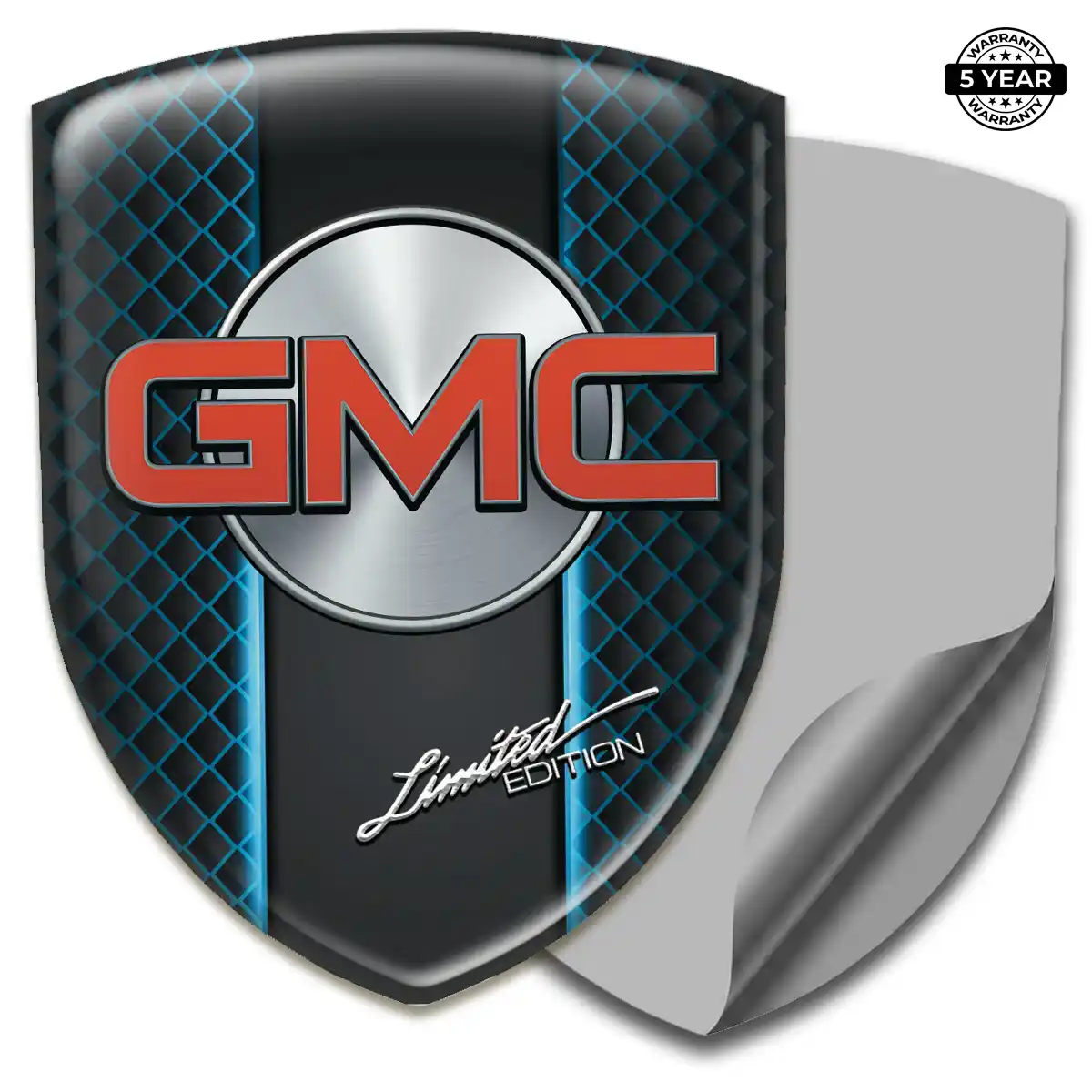 GMC Self Adhesive Emblem Sticker Resin Luxe