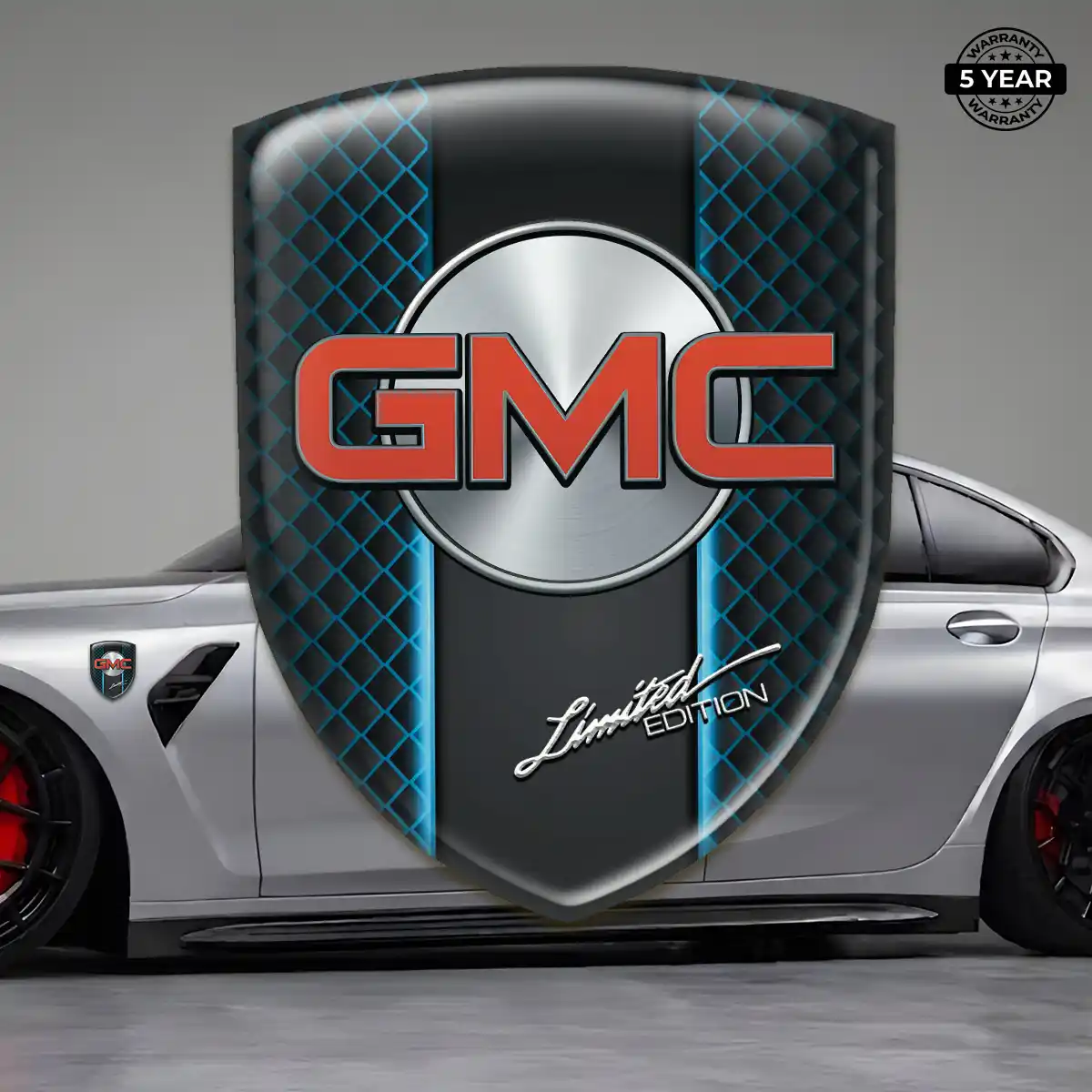 GMC Self Adhesive Emblem Sticker Resin Luxe