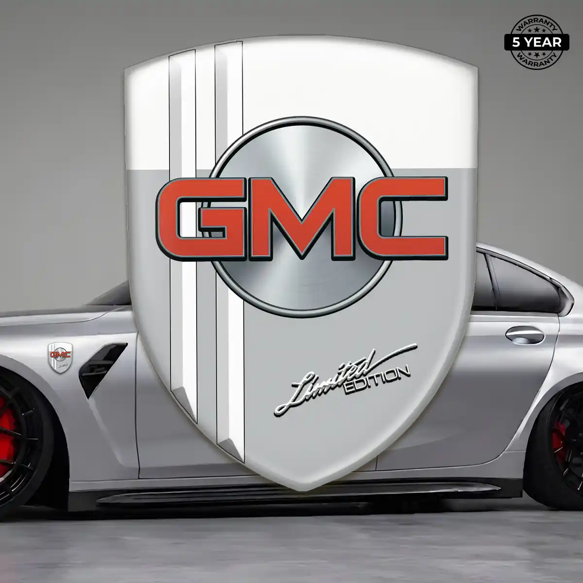 GMC Self Adhesive Emblem Sticker Sleek Style