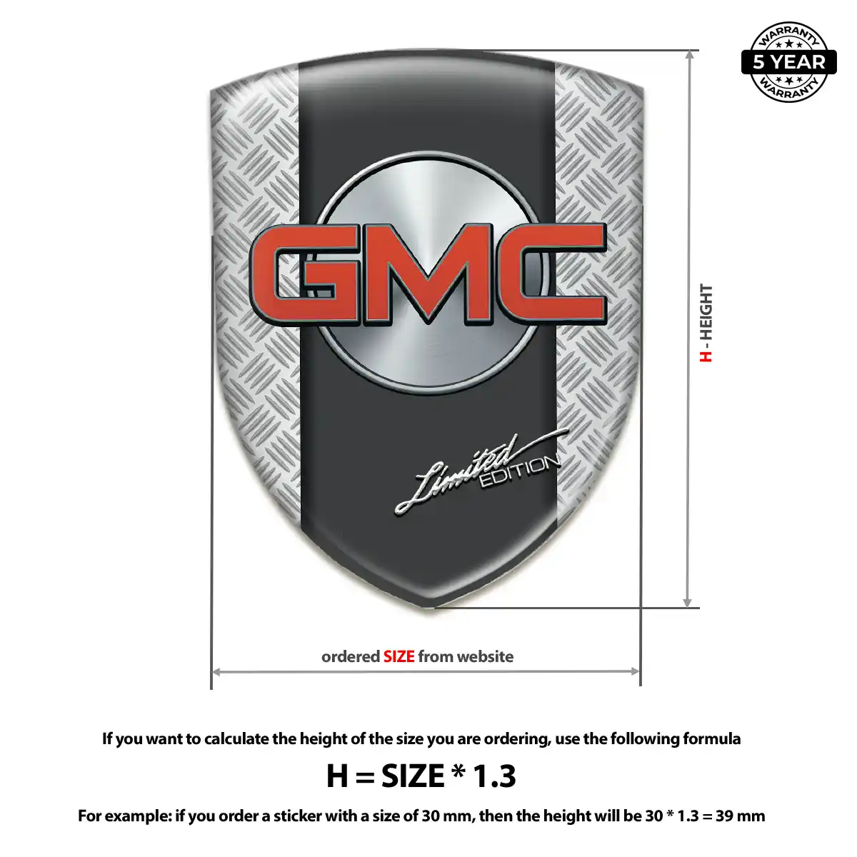 GMC Silicone Badge Interior Luxe