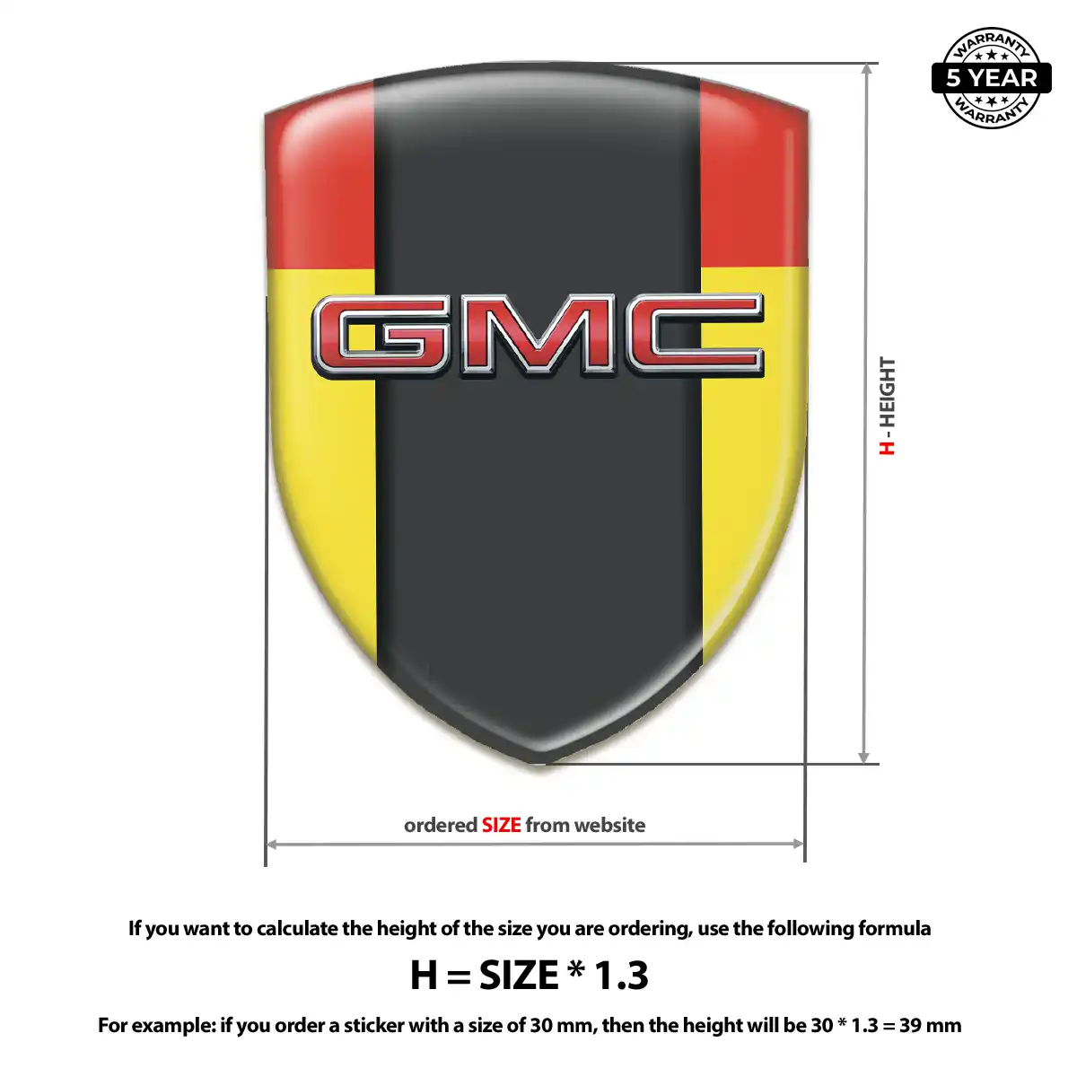 GMC Silicone Badge Opulent Line