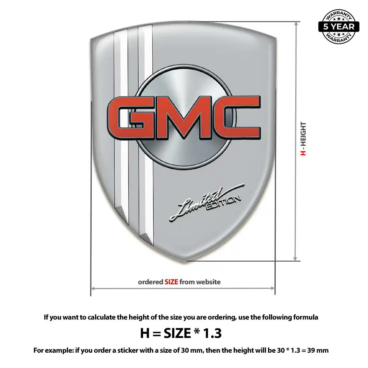 GMC Silicone Badge Prestige Line