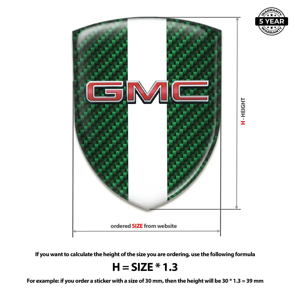 GMC Silicone Badge Superior Craft