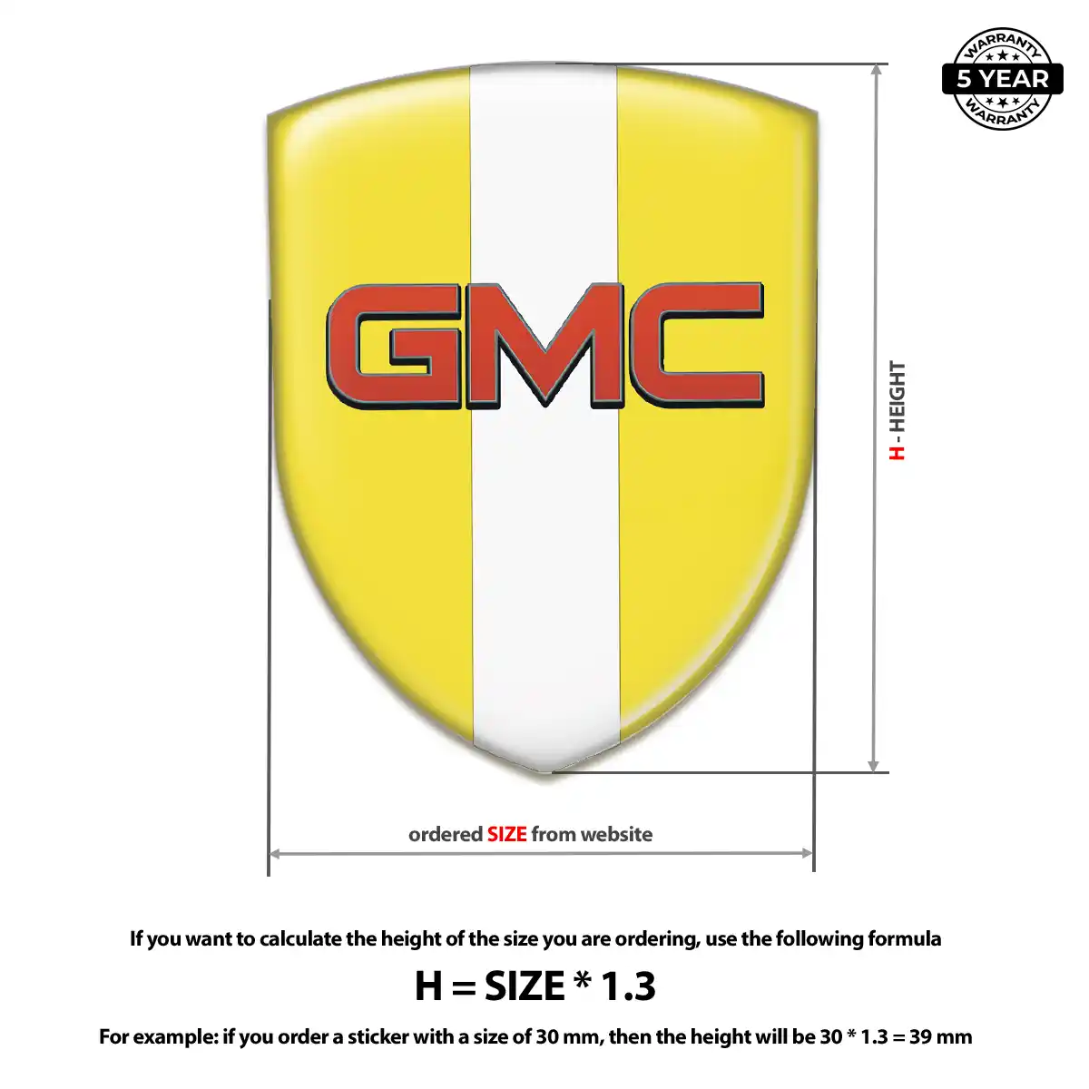 GMC Silicone Emblem Deluxe Edition