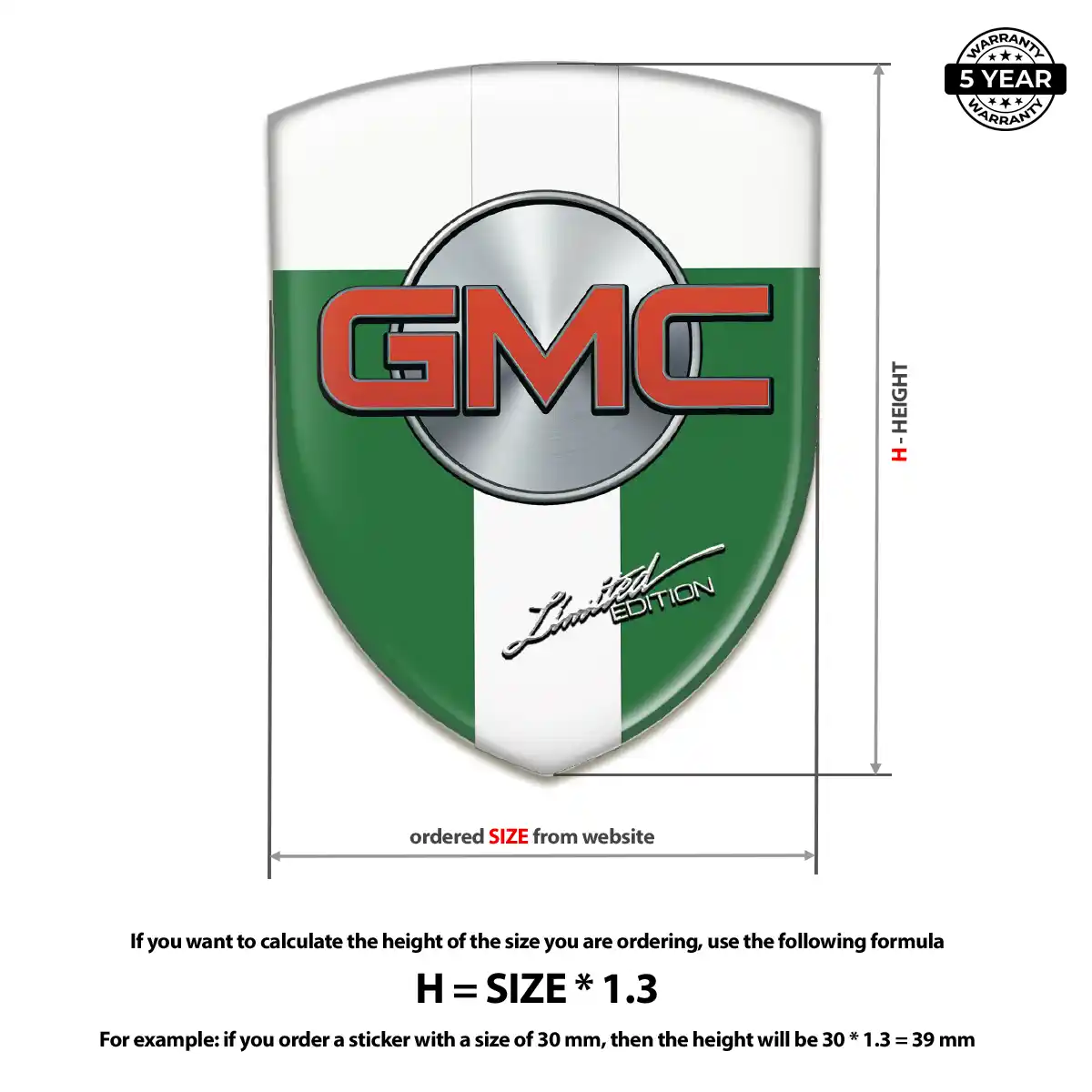 GMC Silicone Emblem Elite Edition