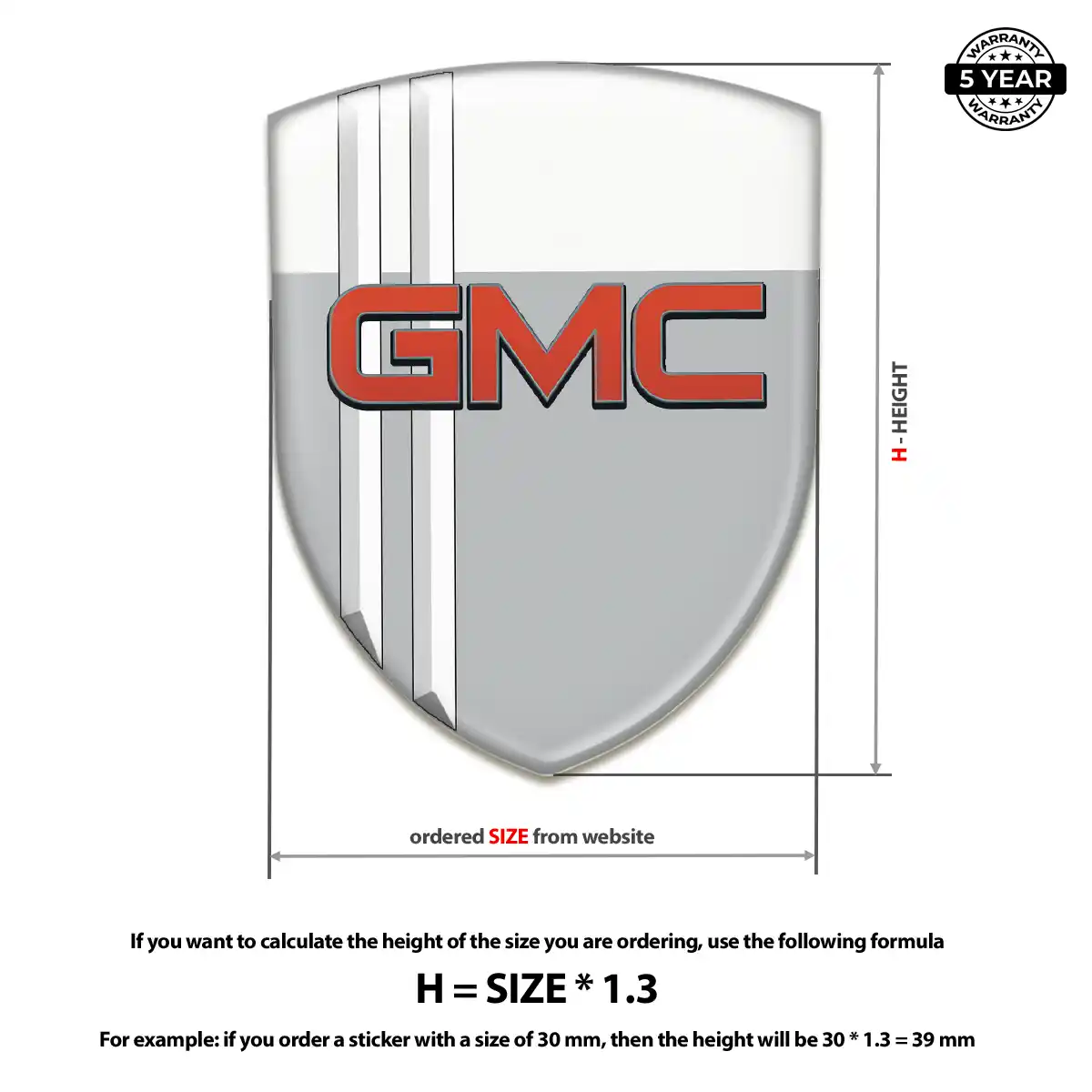 GMC Silicone Emblem Elite Finish