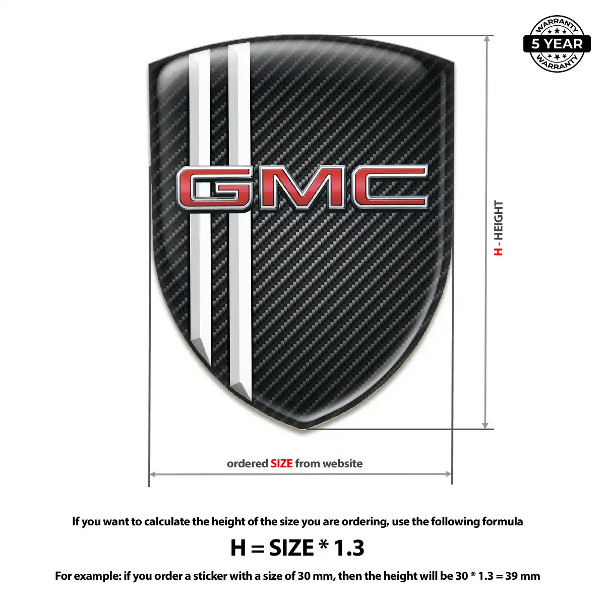 GMC Silicone Emblem Interior Luxe