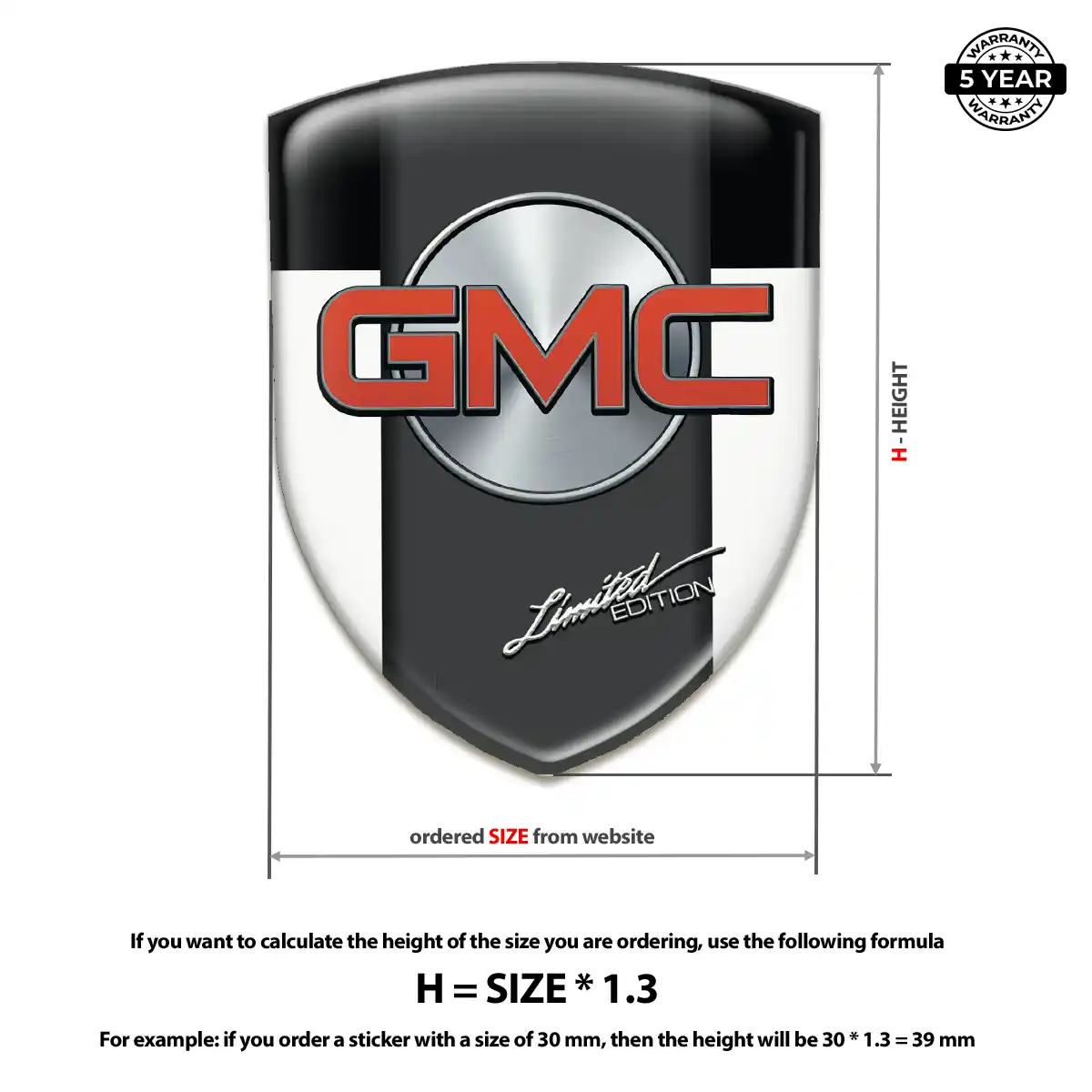 GMC Silicone Emblem Refined Design