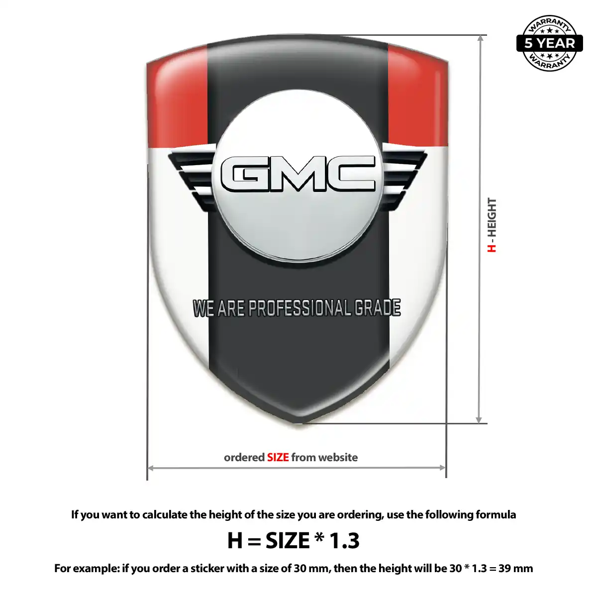 GMC Silicone Emblem Resin Elite