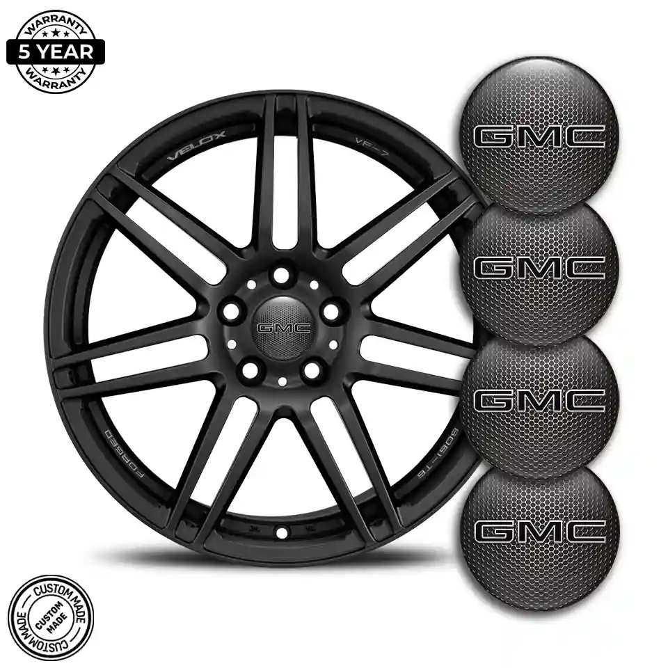 GMC Silicone Emblem Self-Adhesive Stylish Design
