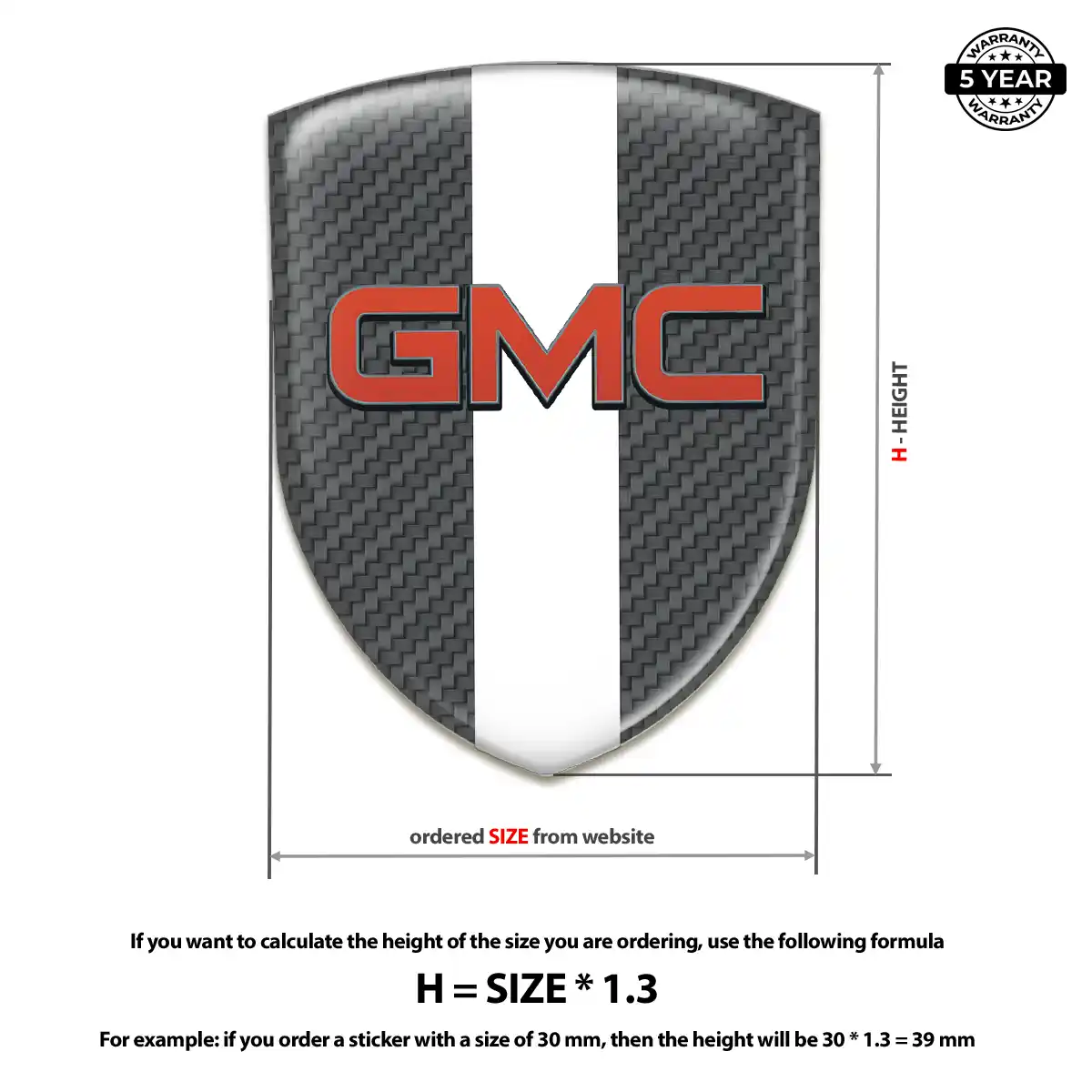 GMC Silicone Emblem Signature Grade