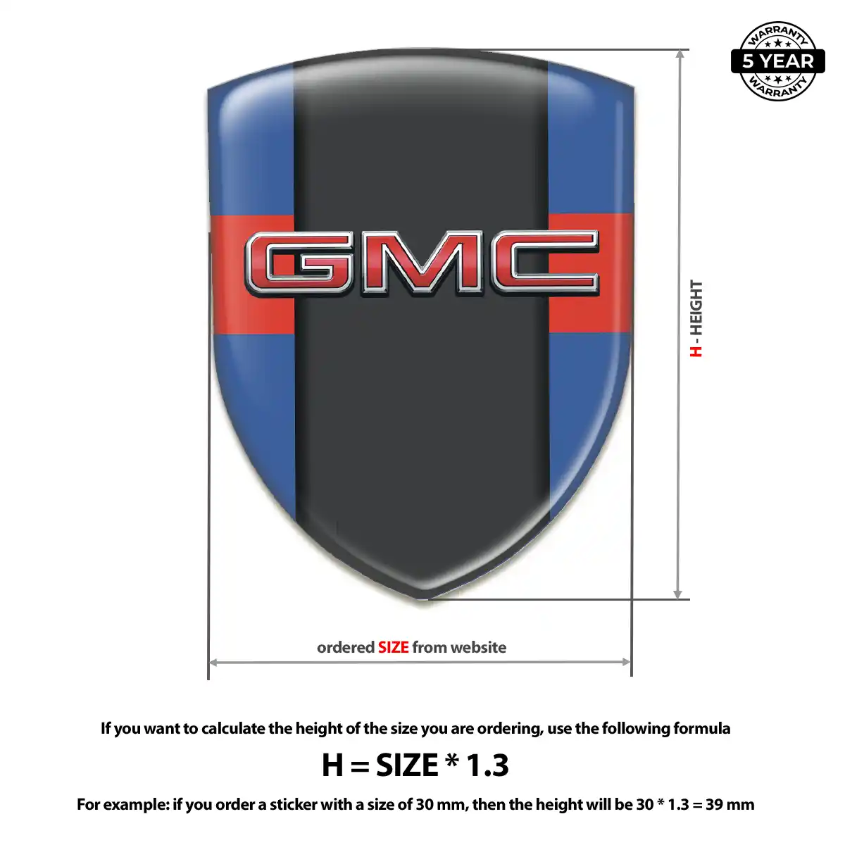 GMC Silicone Emblem Superior Craft