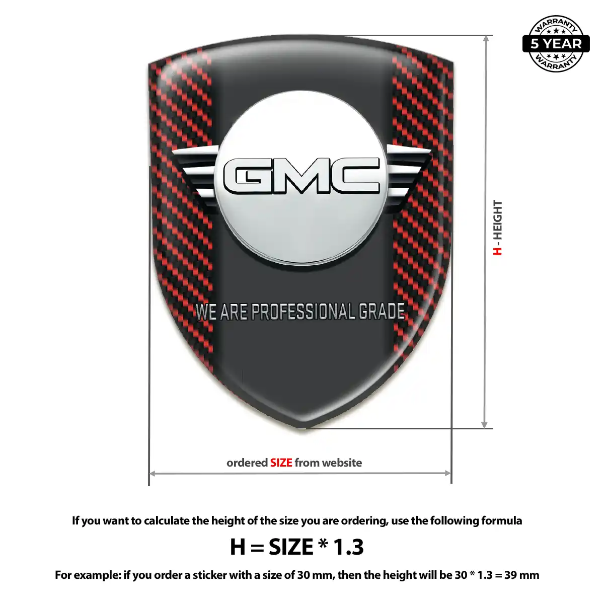 GMC Silicone Sticker Exclusive Series