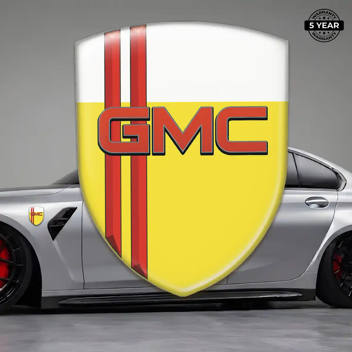GMC Silicone Sticker Refined Design
