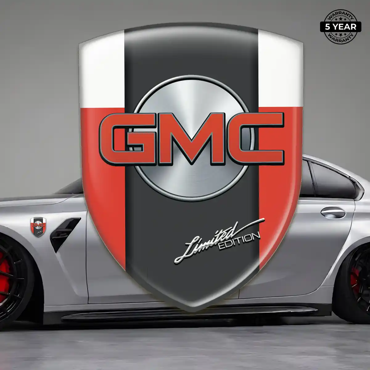 GMC Silicone Sticker Sleek Style