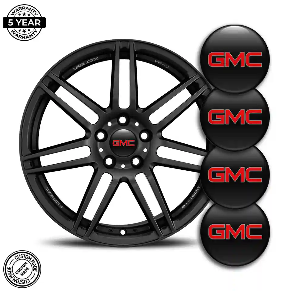 GMC Silicone Sticker Stylish Design