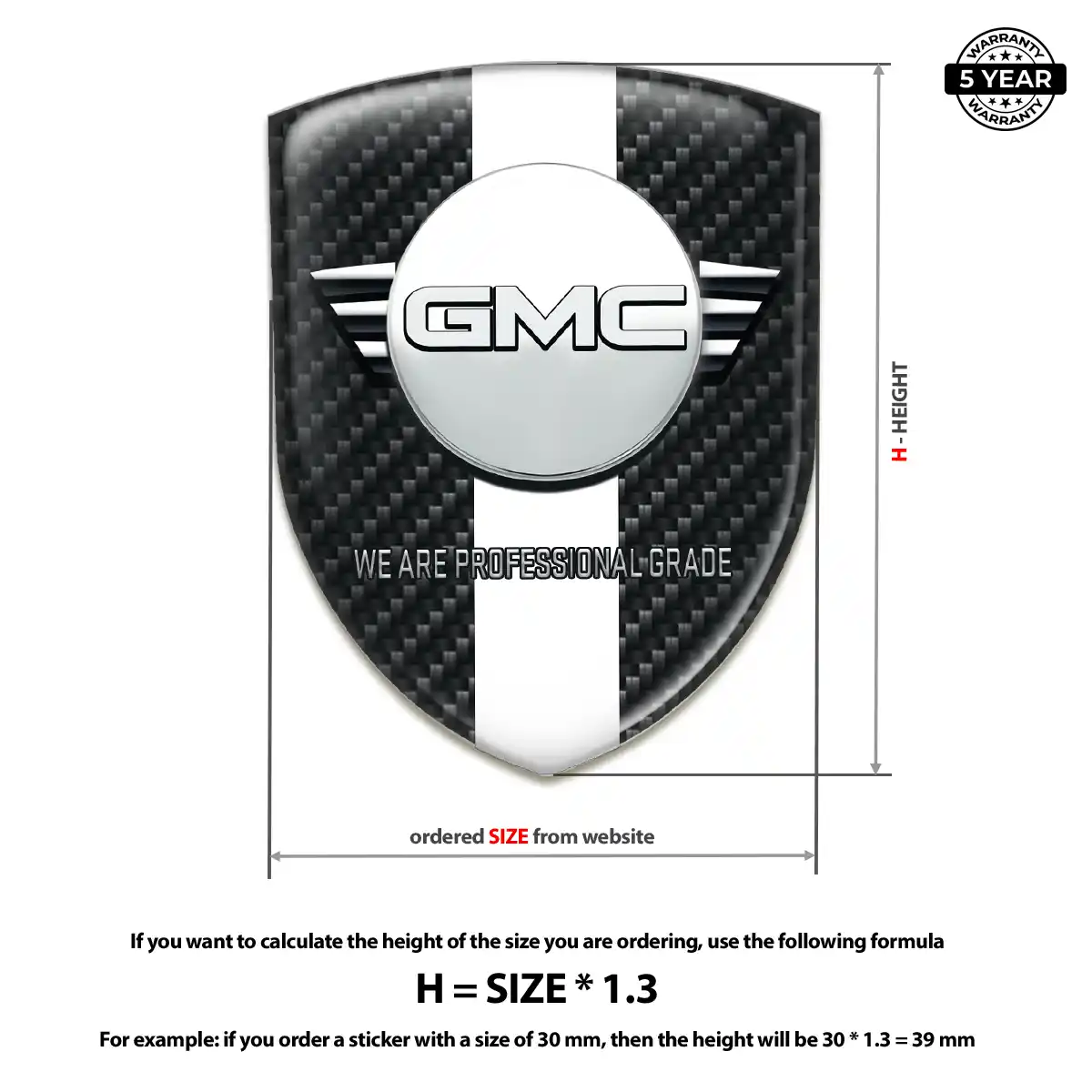 GMC Sticker Opulent Line
