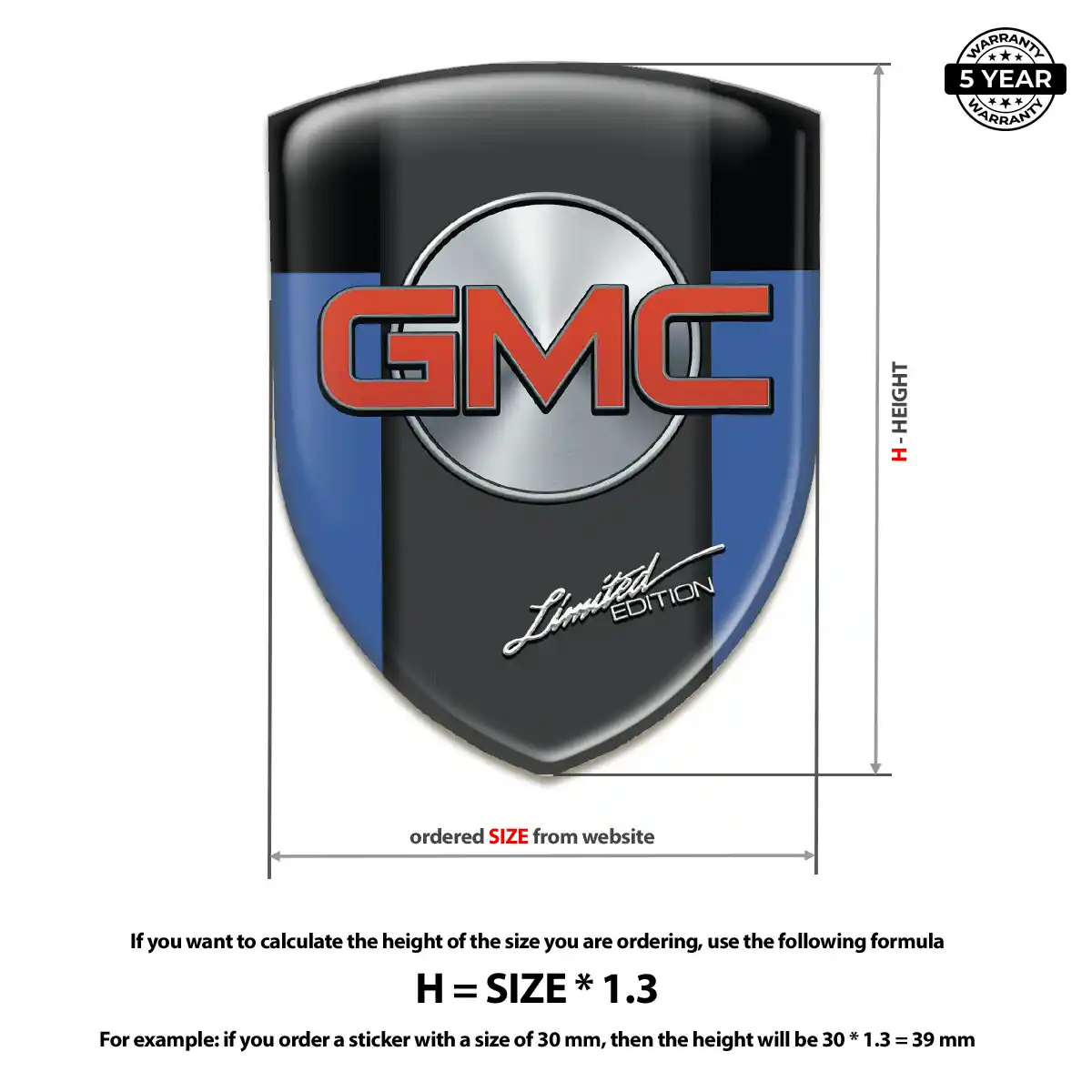 GMC Sticker Prestige Line