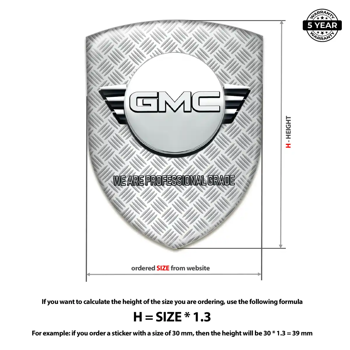 GMC Sticker Prime Quality