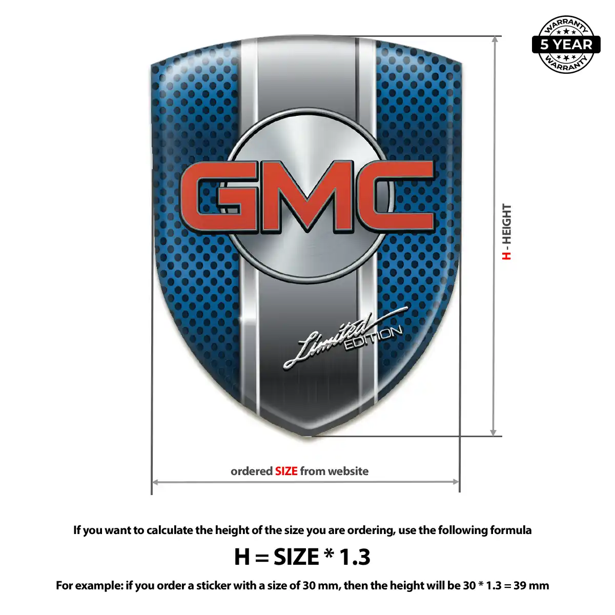 GMC Sticker Resin Luxe