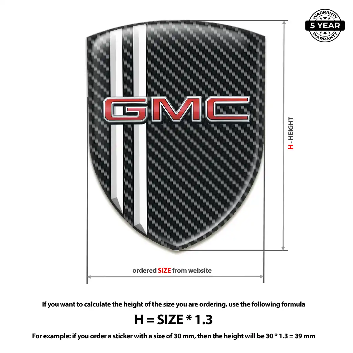 GMC Vehicle Logo Sticker Elite Edition