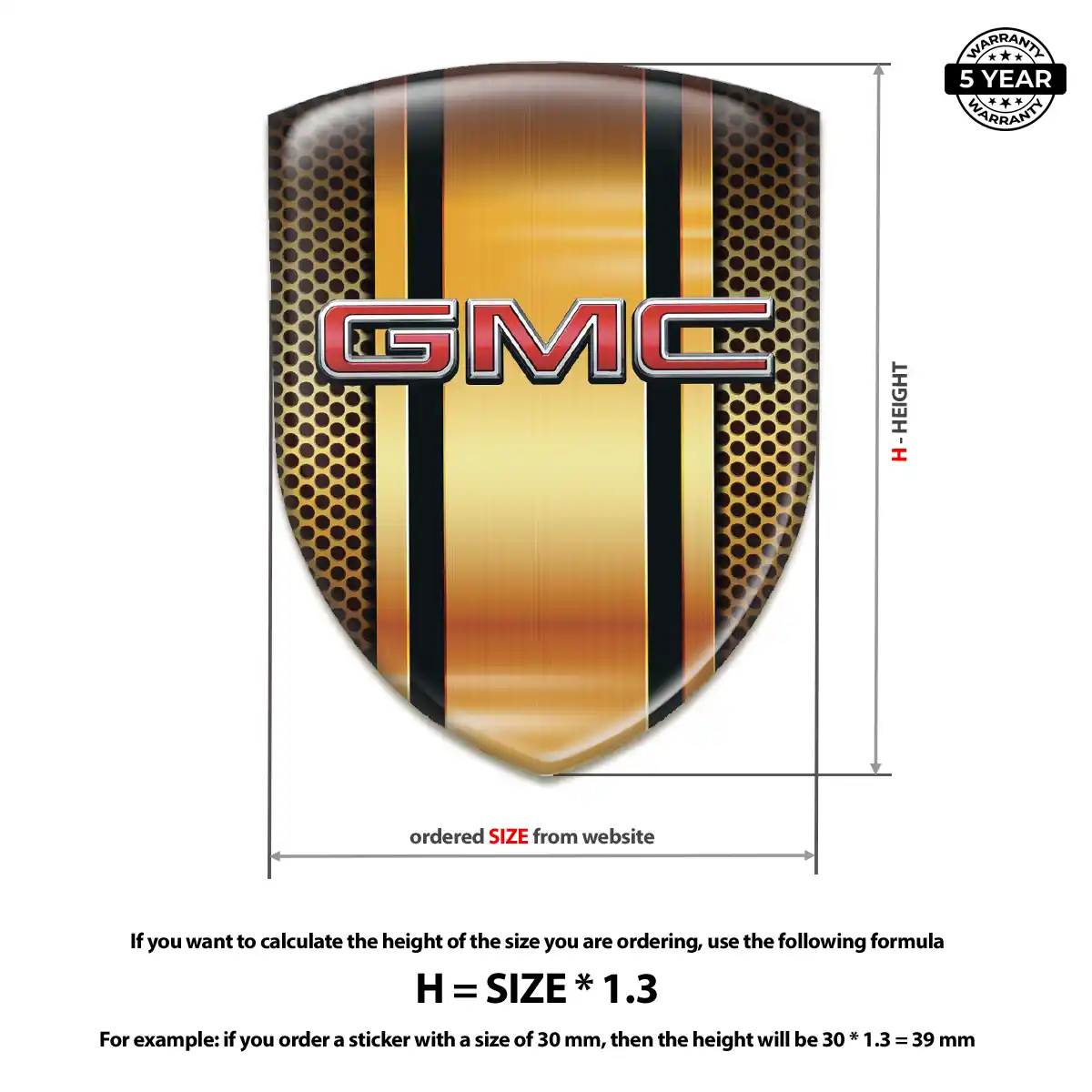 GMC Vehicle Logo Sticker Exclusive Series