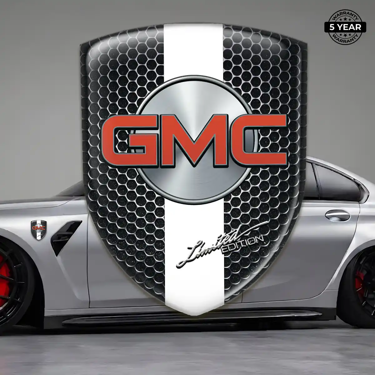 GMC Vehicle Logo Sticker Premium Dome