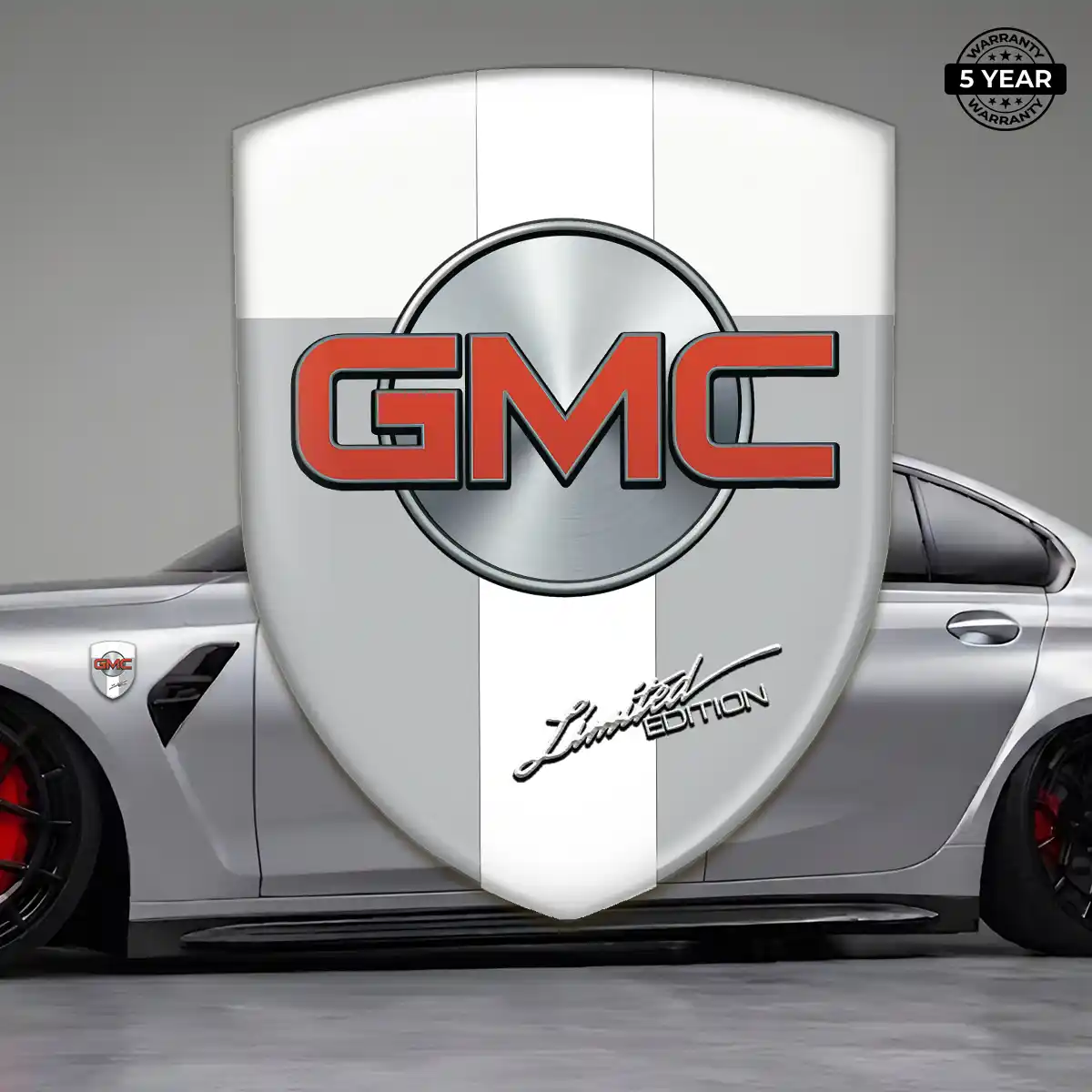 GMC Vehicle Logo Sticker Resin Luxe