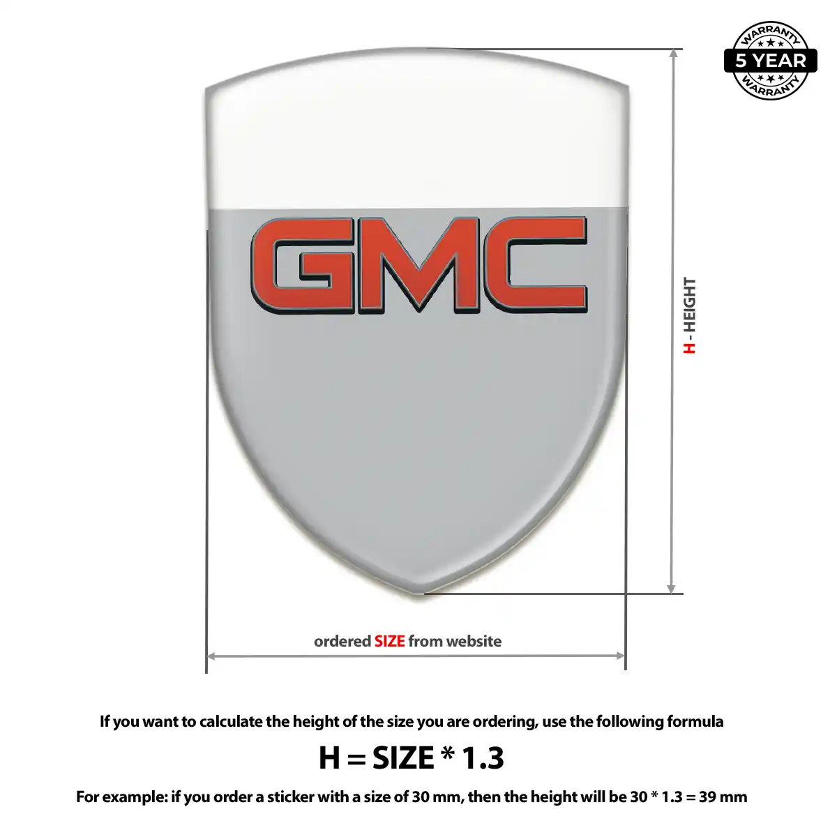GMC Vehicle Logo Sticker Sleek Style