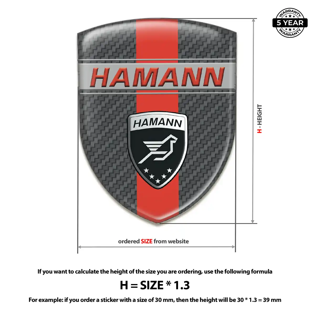 Hamman 3D Badge Sticker Deluxe Edition