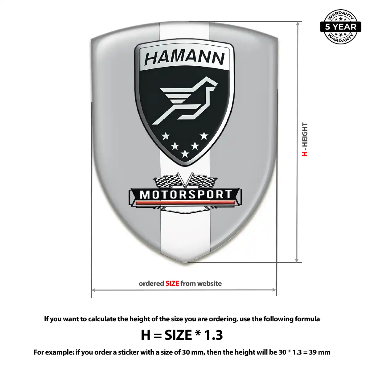 Hamman 3D Badge Sticker Elite Edition