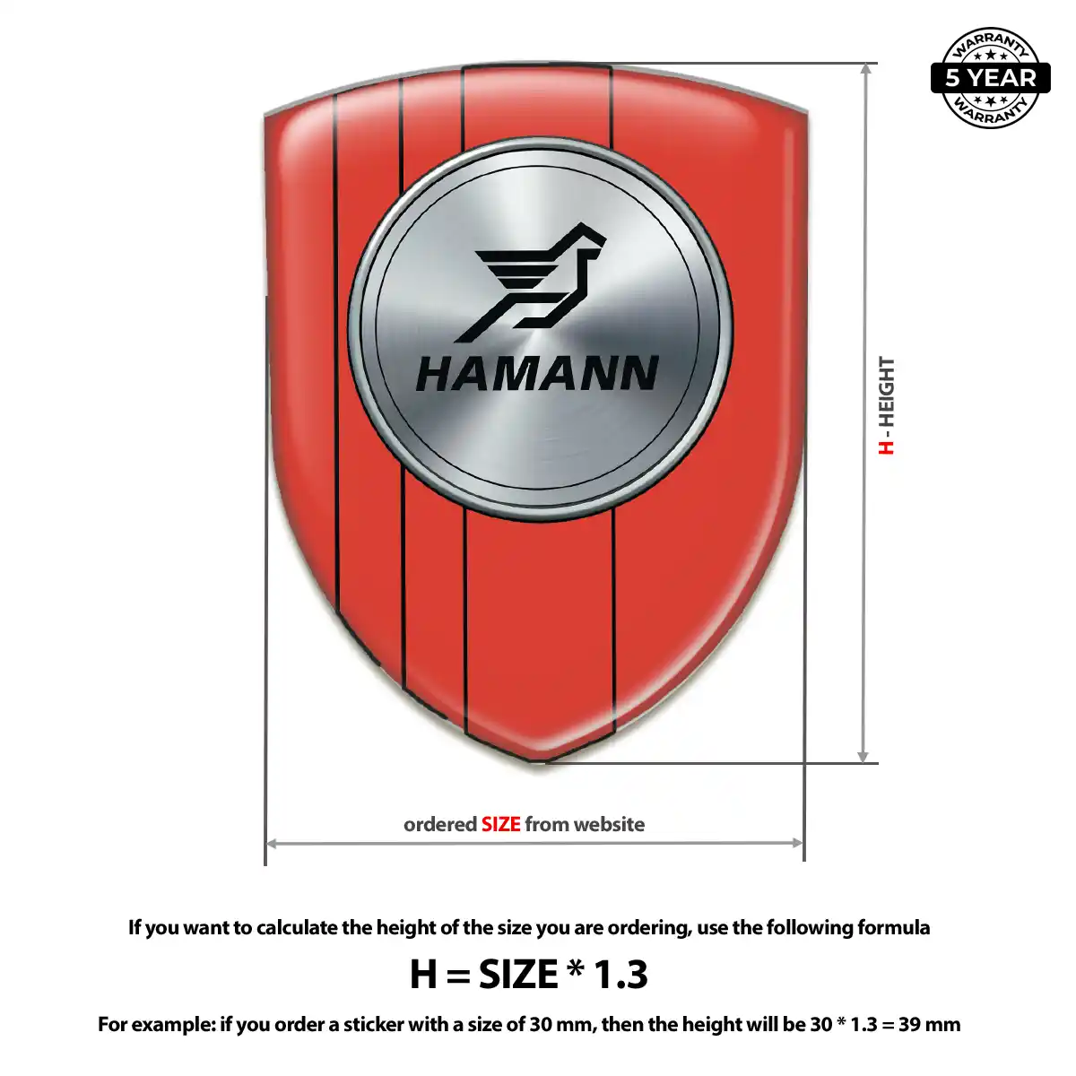 Hamman 3D Badge Sticker Exclusive Series