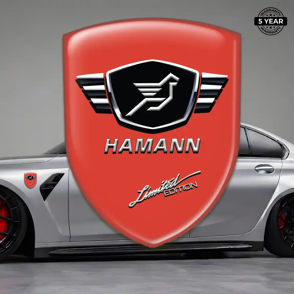 Hamman 3D Badge Sticker Refined Design