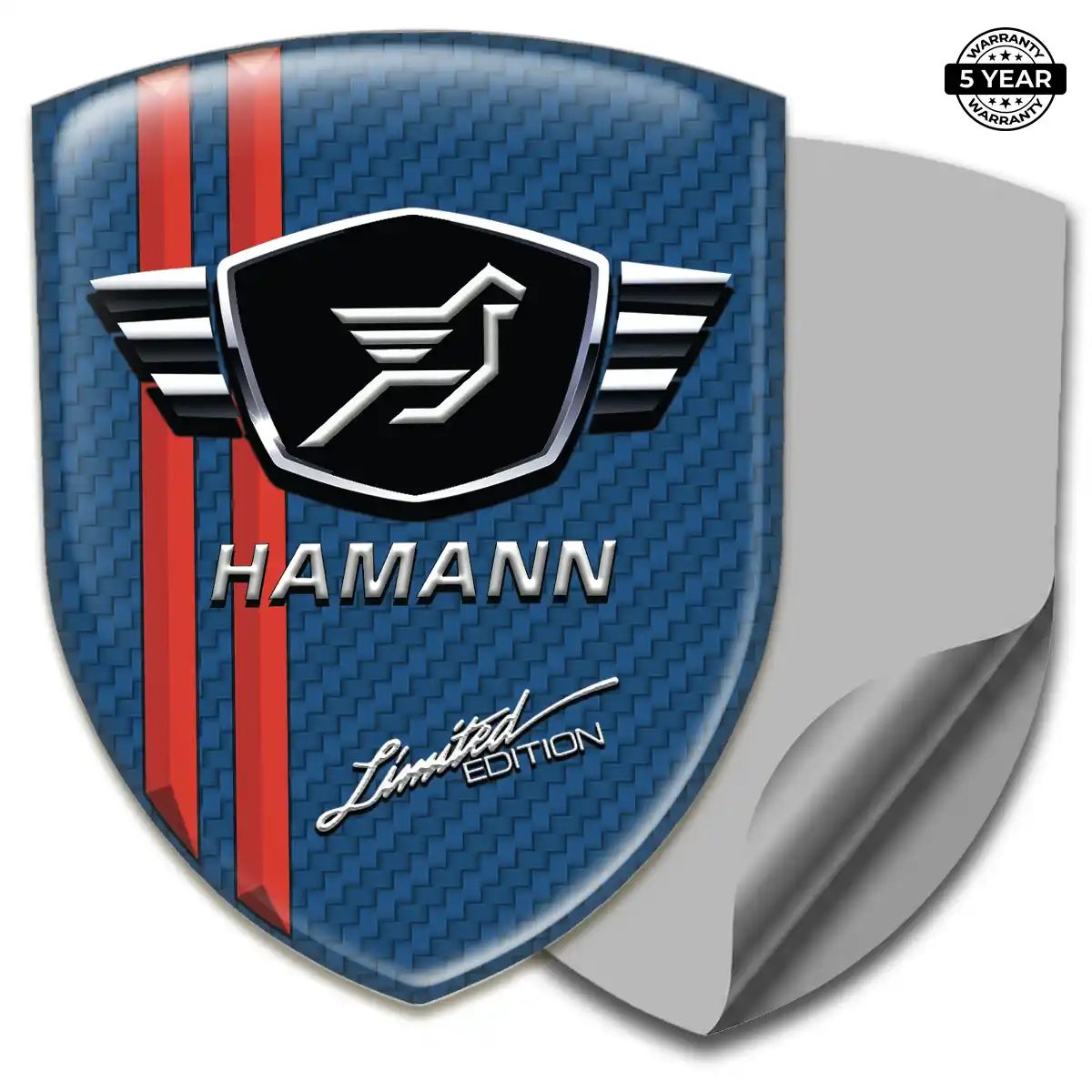 Hamman 3D Badge Sticker Sleek Style